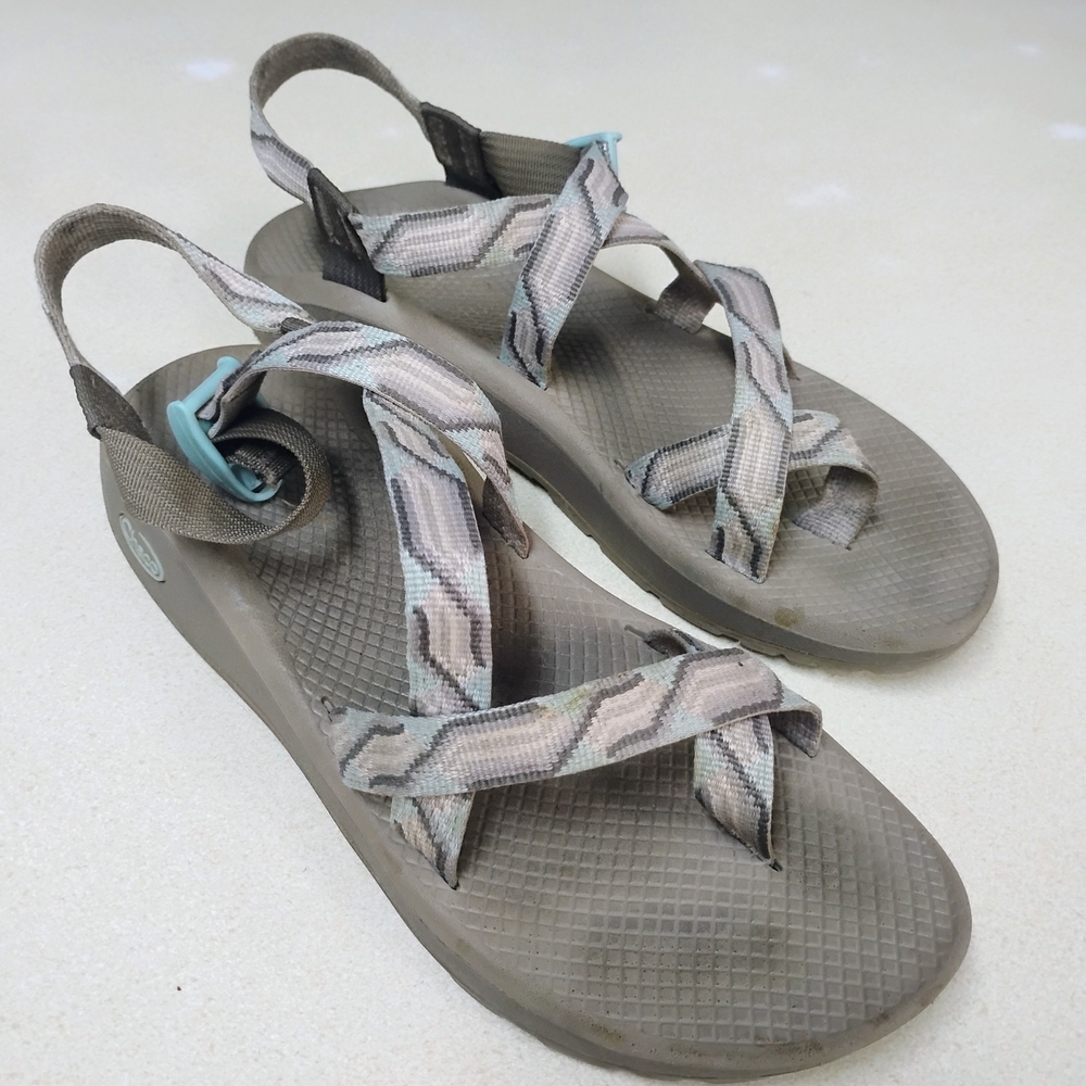 Chaco Women's Sandals in Brown and Cream